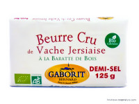 Beurre Cru de Vache Jersiaise 1/2 sel Bio 125g