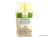 Riz Basmati Demi-Complet Bio 1kg