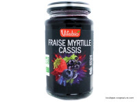 Purée Délice de Fruits Fraises Myrtilles Cassis Bio 290g