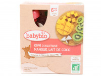 Gourdes kiwi Mangue Coco Bio 4x90g
