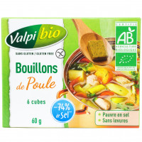 Bouillons de Poule Sans Gluten Bio 60g